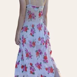 Floral Sheer Maxi Dress